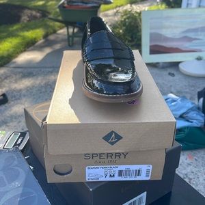 Sperry Seaport Penny Black size 7